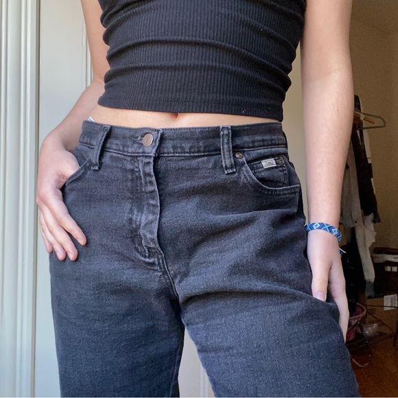 Black Straight Leg Jeans - Picture 2 of 5